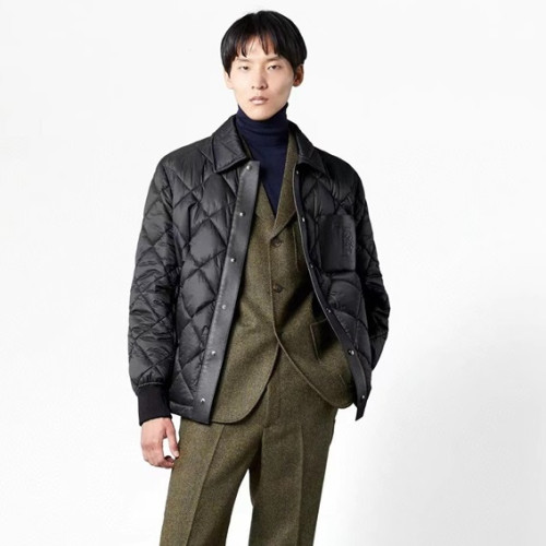 톰포드 남성 블랙 구스다운 패딩 - Tom Ford Mens Black Padding - tof38x