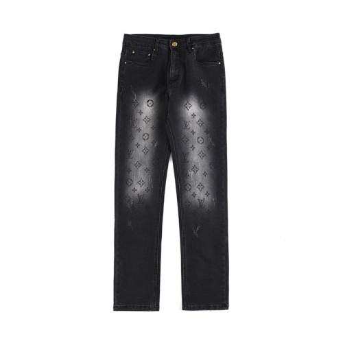 루이비통 남성 블랙 청바지 - Louis vuitton Mens Black Jeans - lv196x