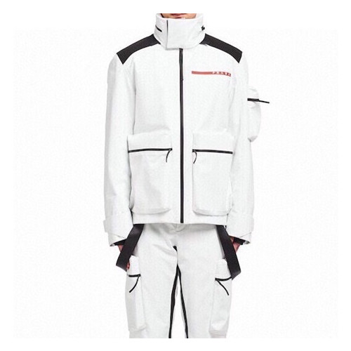 프라다 남/녀 덕다운 화이트 자켓 - Prada Unisex White Jackets - pr44x