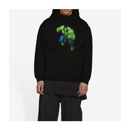 발렌시아가 남/녀 블랙 후드티 - Balenciaga Unisex Black Hoodie - ba23x
