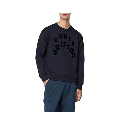 루이비통 남성 모던 네이비 맨투맨 - Louis vuitton Mens Navy Tshirts - lv212x