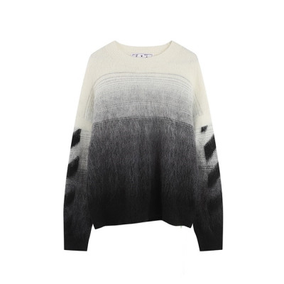 오프화이트 남성 블랙 니트 - Off-white Mens Black Knits - of07x