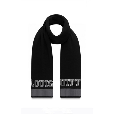 루이비통 남성 블랙 머플러 - Louis vuitton Mens Black Muffler - lv220x