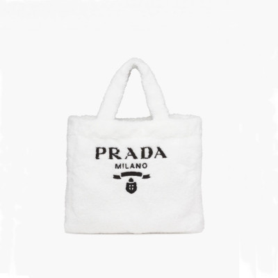 프라다 여성 화이트 토트백 - Prada Womens White Tote Bag - pr70x