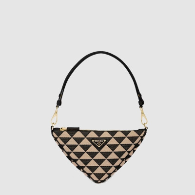 프라다 여성 자수 패브릭 미니 백 1BC543 - Prada Womens Embroidered Fabric Mini Bag - pr96x