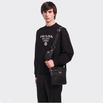 프라다 남성 블랙 카메라백 - Prada Mens Black Camera Bag - pr115x