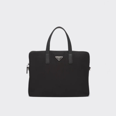 프라다 남성 블랙 서류가방 - Prada Mens Black Tote Bag - pr144x