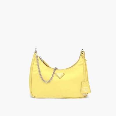 프라다 여성 옐로우 호보백 - Prada Womens Yellow Hobo Bag - pr161x