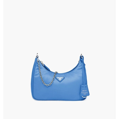 프라다 여성 블루 호보백 - Prada Womens Blue Hobo Bag - pr169x