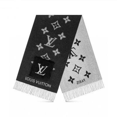 루이비통 여성 블랙 머플러 - Louis vuitton Womens Black Muffler - lv245x