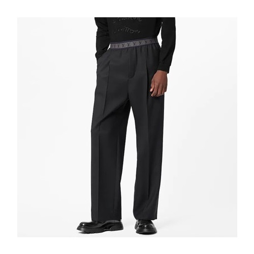 루이비통 남성 캐쥬얼 블랙 슬랙스 - Louis vuitton Mens Black Slacks - lv253x
