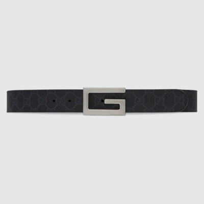 구찌 남성 모던 블랙 벨트 - Gucci Mens Black Belts - gu132x