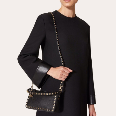 발렌티노 여성 블랙 숄더백 - Valentino Womens Black Shoulder Bag - val335x