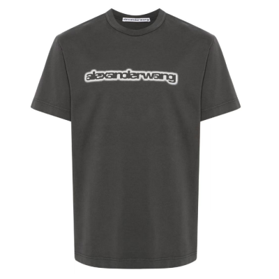 알렉산더왕 남성 이니셜 챠콜 반팔티 - Alexanderwang Mens  Tshirts - alx0224x