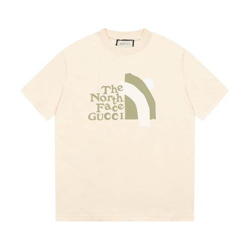 구찌 남/녀 아이보리 크루넥 반팔티 - Gucci Unisex Ivory Short sleeved T-shirts - gu184x