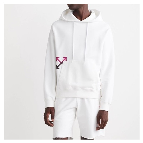 오프화이트 남성 화이트 후드티 - Off-white Mens White Hoodie - of19x