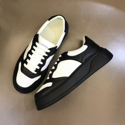 구찌 남/녀 블랙 스니커즈 - Gucci Unisex Black Sneakers - gu192X