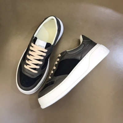 구찌 남/녀 블랙 스니커즈 - Gucci Unisex Black Sneakers - gu194X