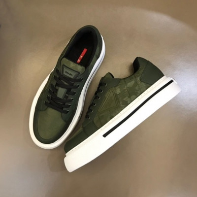 프라다 남성 올리브 스니커즈 - Prada Mens Olive Sneakers - pr283x