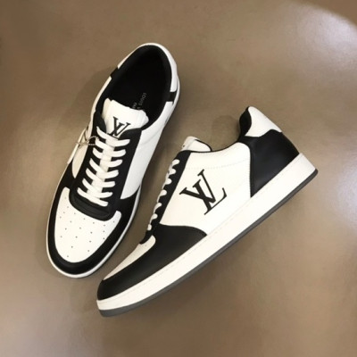 루이비통 남성 블랙 스니커즈 - Louis vuitton Mens Black Sneakers - lv395x