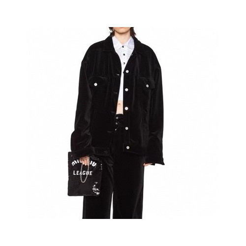 미우미우 여성 블랙 자켓 - Miumiu Womens Black Jackets - miu296x