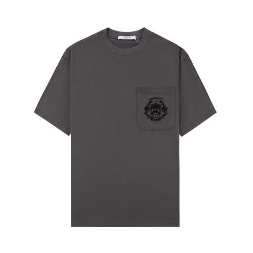 지방시 남성 크루넥 그레이 반팔티 - Givenchy Mens Gray Short Sleeved Tshirts - gi166x