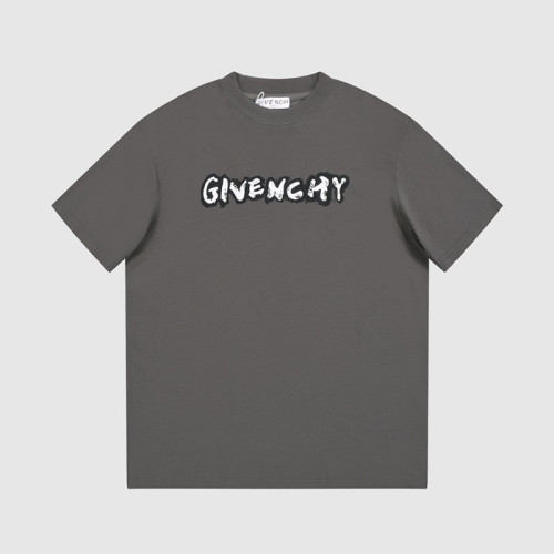 지방시 남성 크루넥 그레이 반팔티 - Givenchy Mens Gray Short Sleeved Tshirts - gi167x