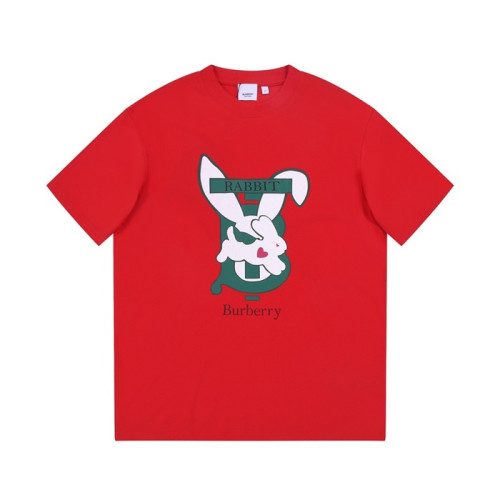 버버리 남성 레드 크루넥 반팔티 - Burberry Mens Red Tshirts - bu76x
