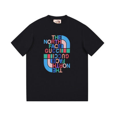 구찌 남/녀 블랙 크루넥 반팔티 - Gucci Unisex Black Short sleeved T-shirts - gu206x