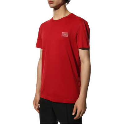 돌체앤가바나 남성 레드 반팔티 - Dolce&Gabbana Mens Red Tshirts - dol396x