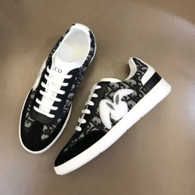 디올 남성 블랙 스니커즈 - Dior Mens Black Sneakers - di268x