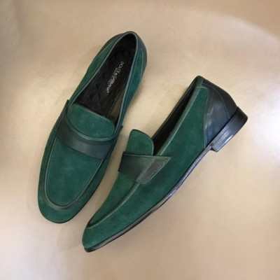 돌체앤가바나 남성 그린 로퍼 - Dolce&Gabbana Mens Green Loafer - dol404x