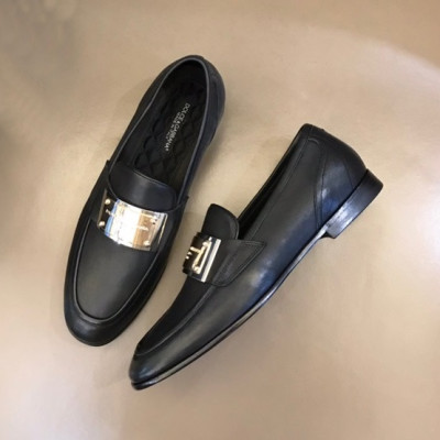 돌체앤가바나 남성 블랙 로퍼 - Dolce&Gabbana Mens Black Loafer - dol407x