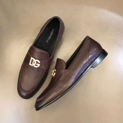 돌체앤가바나 남성 브라운 로퍼 - Dolce&Gabbana Mens Brown Loafer - dol414x