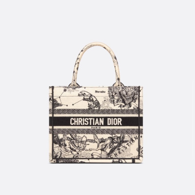 [당일배송] 디올 Latte Toile de Jouy 자수 토트백(뉴스몰) - di271x