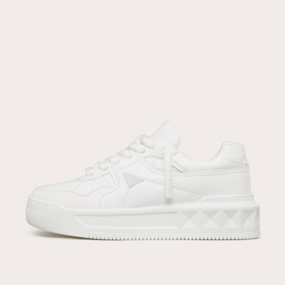 발렌티노 남/녀 모던 화이트 스니커즈 - Valentino Unisex White Sneakers - val402x