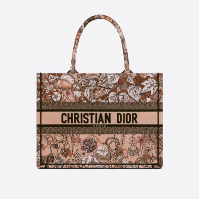 디올 여성 오렌지 북토트 - Dior Womens Orange Book Tote - di307x