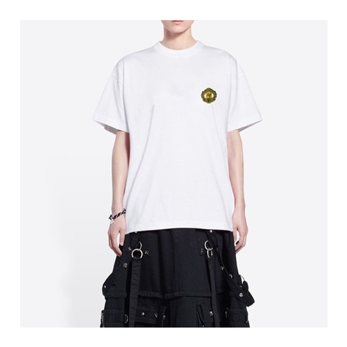 발렌시아가 남성 크루넥 화이트 반팔티 - Balenciaga Mens White Short sleeved T-shirts - ba185x
