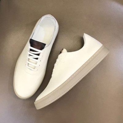 벨루티 남성 시그니처 화이트 스니커즈 - Berluti Mens White Sneakers - ber179x