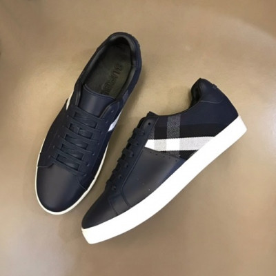 버버리 남성 네이비 스니커즈 - Burberry Mens Navy Sneakers - bu103x