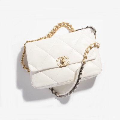 샤넬 여성 화이트 19백 - Chanel Womens White 19Bag - ch65x