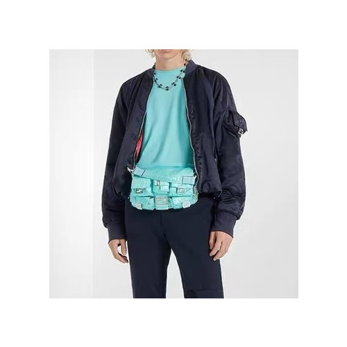 펜디 남성 블루 크루넥 반팔티 - Fendi Mens Blue Short sleeved T-shirts - fe72x