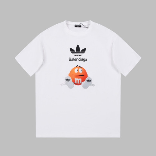 발렌시아가 남성 크루넥 화이트 반팔티 - Balenciaga Mens White Short sleeved T-shirts - ba193x