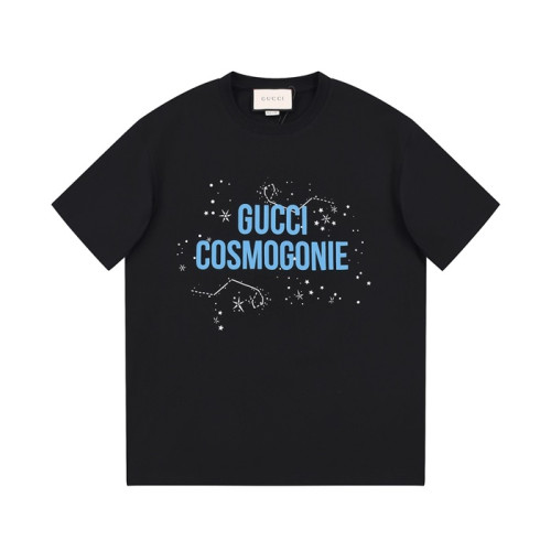 구찌 남/녀 블랙 크루넥 반팔티 - Gucci Unisex Black Short sleeved T-shirts - gu304x