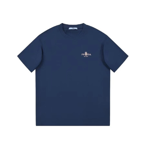 프라다 남성 블루 크루넥 반팔티 - Prada Mens Blue Short sleeved Tshirts - pr326x