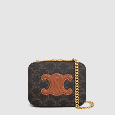 셀린느 여성 퀴르 트리옹프 체인 박스 - Celine Womens Cur Triomphe Chain Box - ce107x