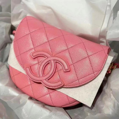 샤넬 여성 핑크 체인백 - Chanel Womens Pink Cross Bag - ch69x