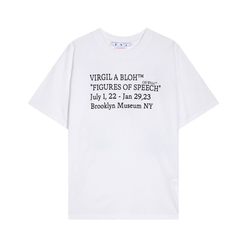 오프화이트 남성 모던 화이트 반팔티 - Off white Mens White Short sleeved Tshirts - of32x