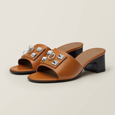 에르메스 여성 시그니처 카멜 뮬 - Hermes Womens Camel Sandals - he87x