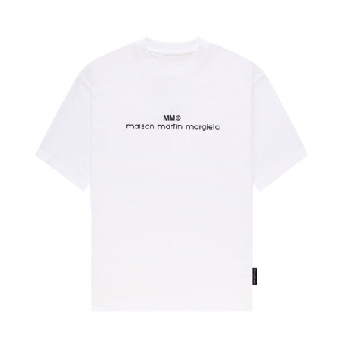 메종마르지엘라 남/녀 크루넥 화이트 반팔티 - Maison Margiela Unisex White Tshirts - mai118x